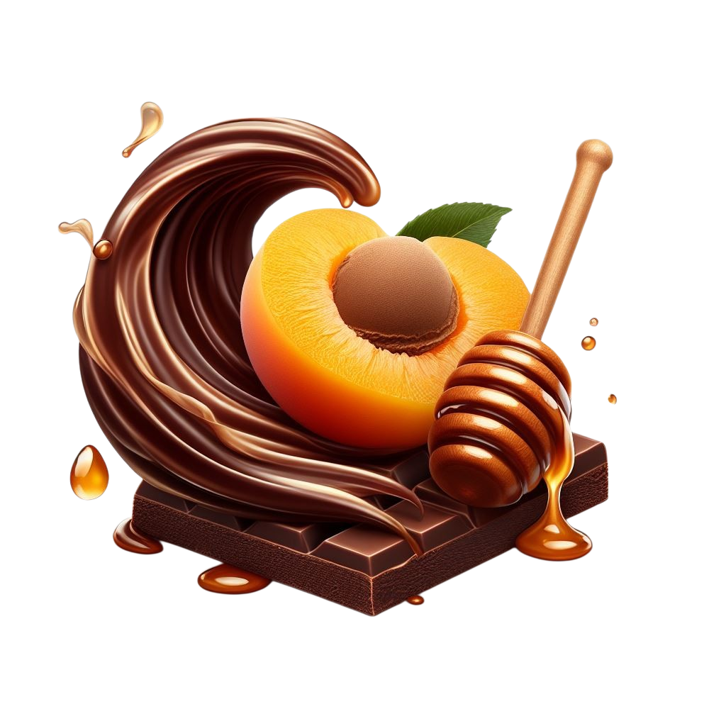 Compoziție RAWE cu caise, miere și cacao